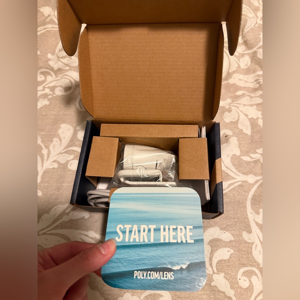 Poly White Webcam with Accessories